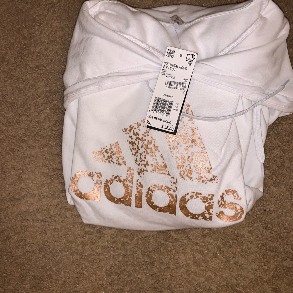 White adidas hoodie